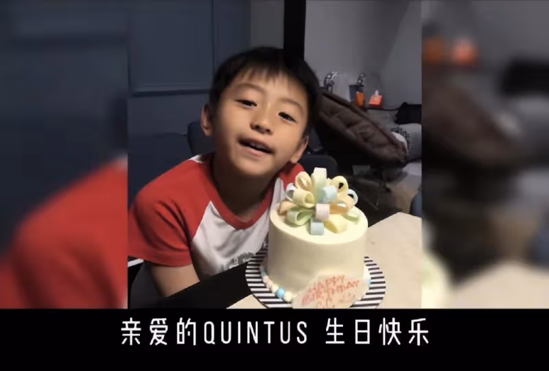 張柏芝與次子同框像姐弟,13歲小Q黑超遮面,比爸爸謝霆鋒還帥