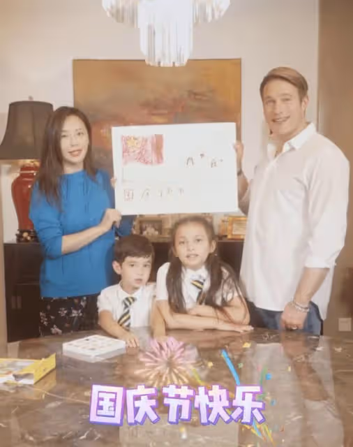 馬雅舒和外籍丈夫為兒子慶生，8歲Aiden帥氣有型，繼承爸爸高顏值