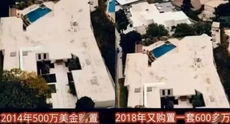 武松丁海峰曬美國豪宅,自稱陪伴家人!國內賺錢國外花,已成常態