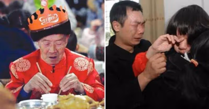 老漢60大壽，去飯店慶祝，結賬時兒女都「裝醉」不買單，前台一句話，全場都蒙了
