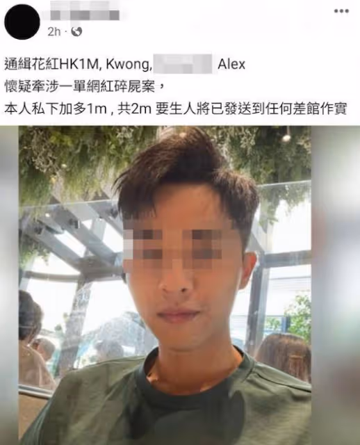 名媛蔡天鳳被殺後續,前警長公公主謀肢解烹屍,在逃前夫樣貌公開