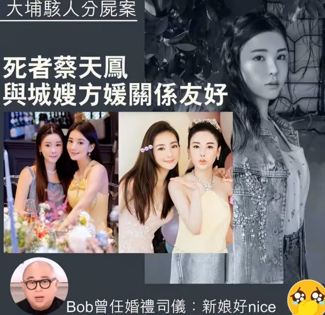 太心寒！名媛蔡天鳳被害，夫家回應冷淡，昔日好友方媛郭富城關機
