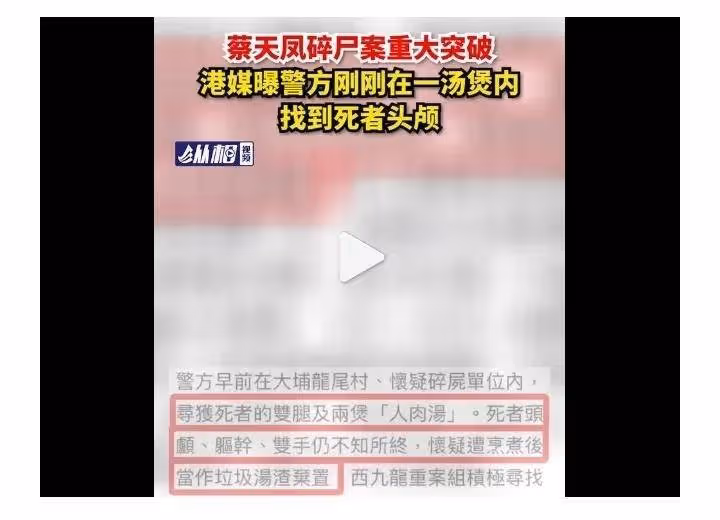 蔡天鳳：在車上與前夫發生激烈爭吵打鬥嗅到死亡氣息，可為時已晚