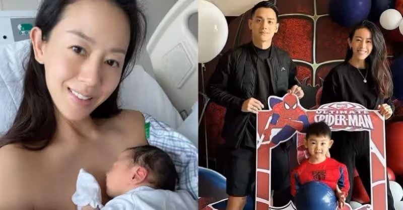 39歲梁靖琪為兒子慶生，爸爸搶盡風頭被兒子無視