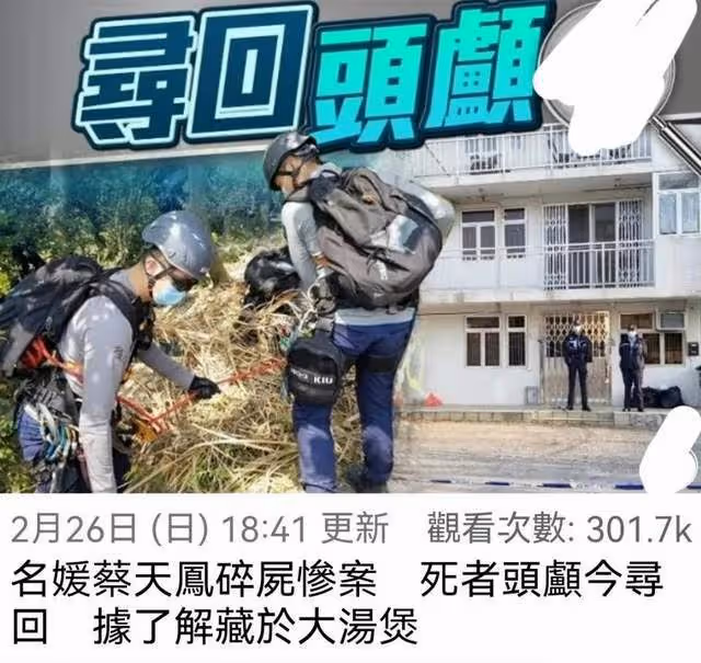 蔡天鳳烹屍案新嫌疑人落網，系前公公的情婦，目前被抓的人都裝傻