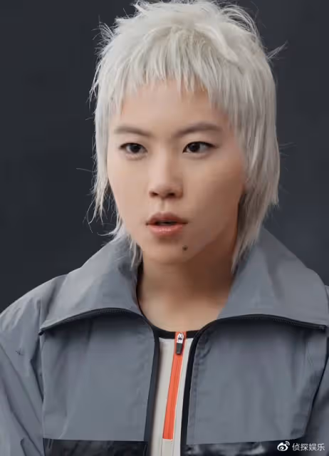 26歲竇靖童最新造型,銀髮狼尾又美又颯,氣質越來越像媽媽王菲