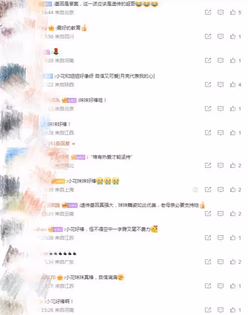 孫儷分享女兒拉丁舞比賽,8歲小花長大了,穿紅裙耀眼又自信