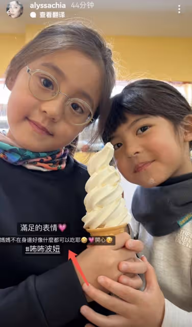 賈靜雯到美國陪大女兒度假，母女同框似閨蜜，梧桐妹被曝赴美留學
