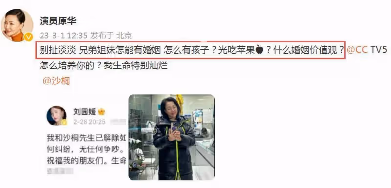 前妻原華回應沙桐離婚,斥無性婚姻價值觀有問題,質問孩子哪來的