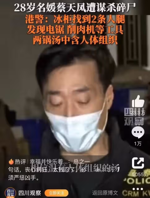 細思極恐!港媒爆蔡天鳳是工具人,兩任丈夫是互為戀人關係