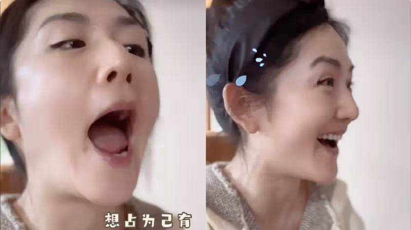 謝娜為女兒做餅乾，小咘芽喂媽媽用假動作，像謝娜一樣有綜藝感