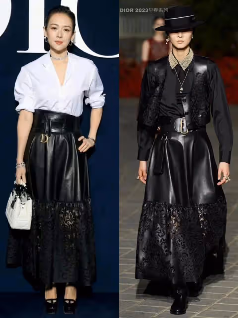 巴黎時裝周大秀,中韓女星大pk:章子怡氣場碾壓,金智秀儀態太差