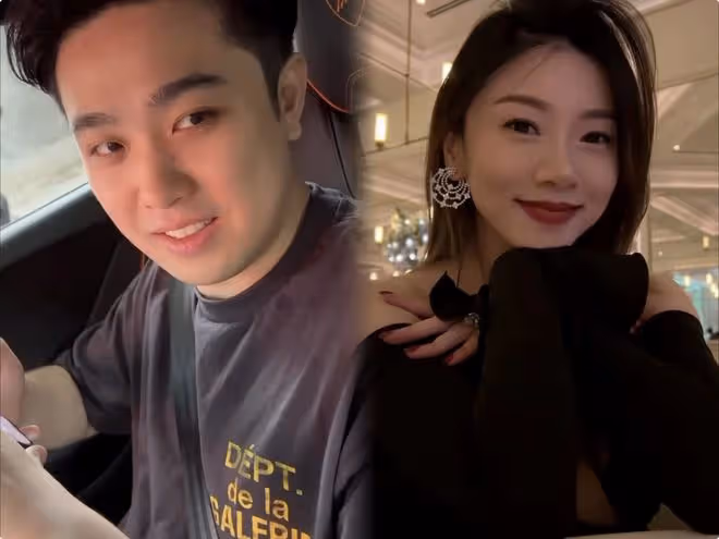 吳千語和程曉玥聚會,手捧對方孕肚,程曉玥撩起寬鬆外衣肚大如籮