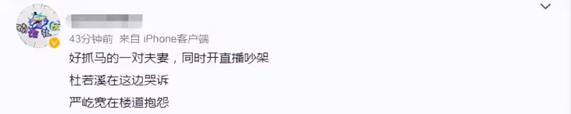 鬧離婚？嚴屹寬夫婦同時開直播吵架，杜若溪淚眼婆娑不停哭訴
