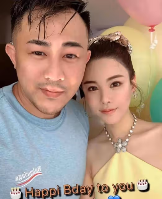 蔡天鳳老公和岳母多張親密合照流出,手放胸口親吻,相處無邊界感