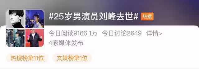 25歲男星突發心梗去世！新冠痊癒後喝酒健身，曾是關曉彤北影同學