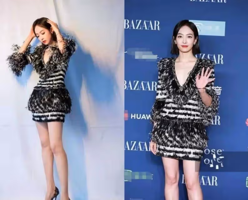 離開修圖師的女星,腿都比賈玲粗了,哪有什麼逆天的大長腿