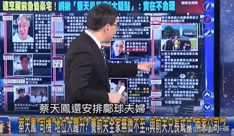 蔡天鳳七年時間,給了前夫上億元,男方一家的生活極其奢侈