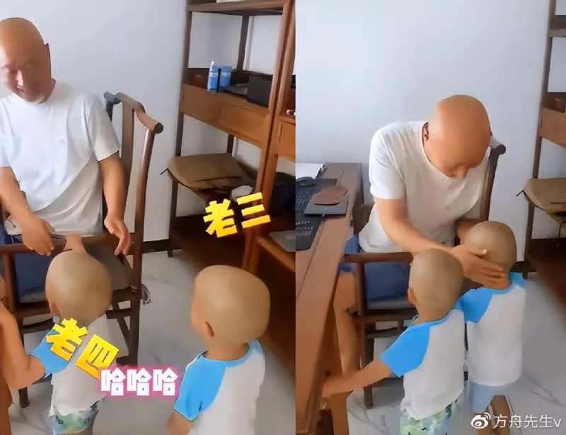 陳佩斯外甥女曬舊照,陳佩斯與父親罕見同框,祖孫三代如複製粘貼