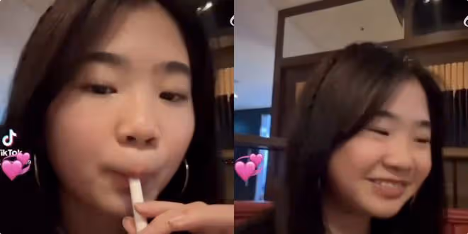 曹格12歲女兒和閨蜜拍視頻,穿包臀裙身材好辣,畫風成熟像21歲