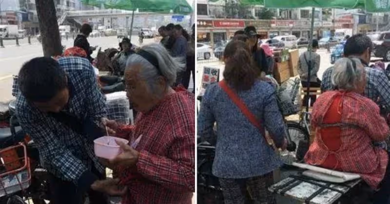 換我來回報您！送貨員不辭辛勞「天天載著媽媽上班」 他為照顧失智母「後座留給她7年」網淚：最好的孝順