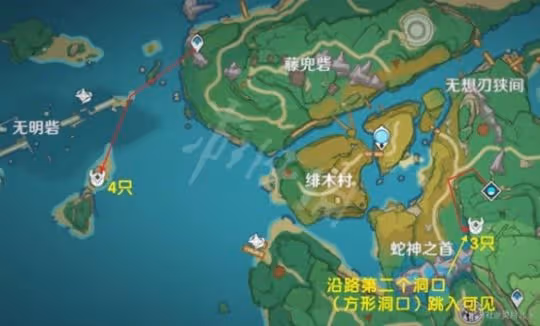 《原神》3.3版混沌真眼高效收集路線 混沌真眼最新收集路線