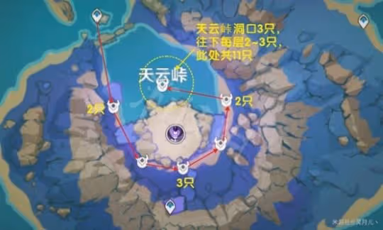 《原神》3.3版混沌真眼高效收集路線 混沌真眼最新收集路線