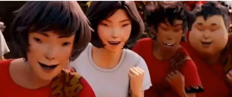 眯眯眼故意醜化中國人，兩根帶子遮體不尊重女性，劉雯真的好看嗎