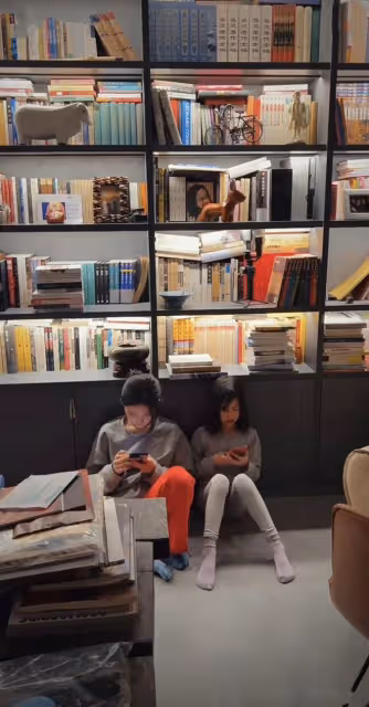 孫莉曬一家五口日常，滿牆書籍很壯觀，黃磊為兒子戴頭盔父愛滿滿