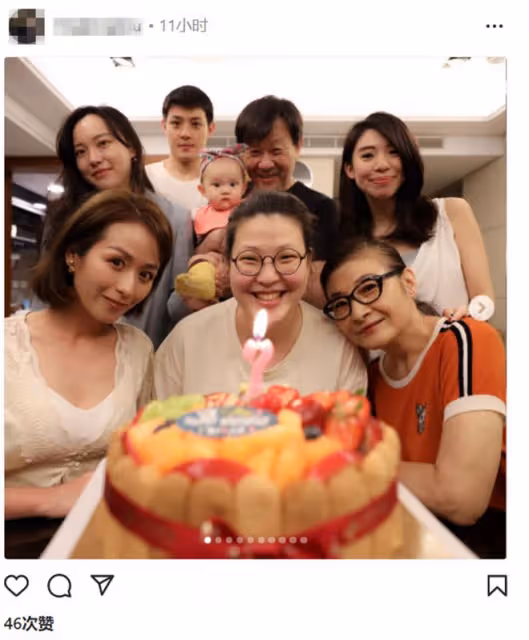 寇世勛全家福曝光,原配罕露面氣質好,兒子仍未娶2歲半孩子的媽