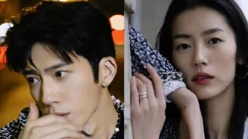 真情侶好嗑！劉雯井柏然穿情侶裝看秀熱聊，女方還為男方整理項鍊
