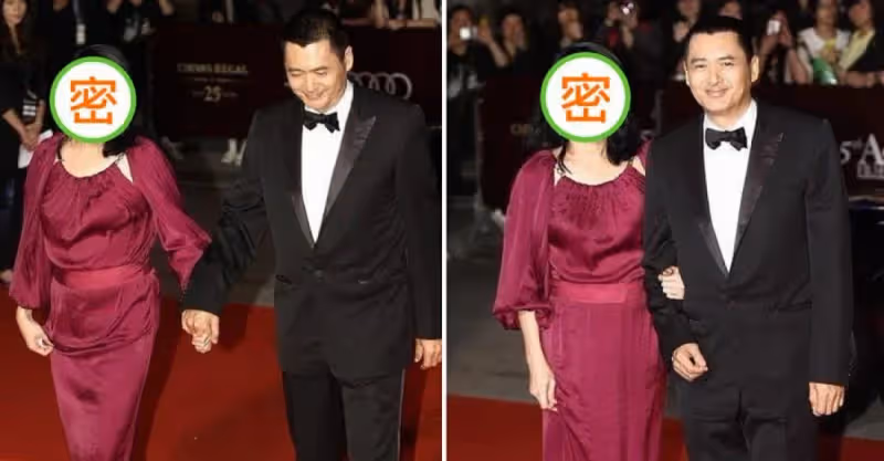 周潤發嬌妻一改往日形象，罕見換披肩髮好溫柔，穿紅裙氣質真高貴