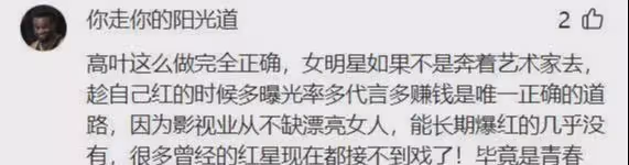 接代言、走穴撈金，相比張頌文的低調，我更欣賞高葉的「瘋狂」