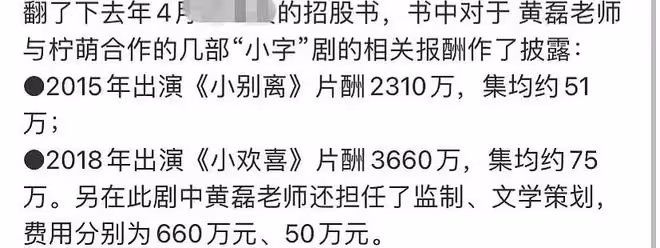 曝黃磊四部作品片酬過億!藝術指導費高達千萬,繳稅問題引熱議