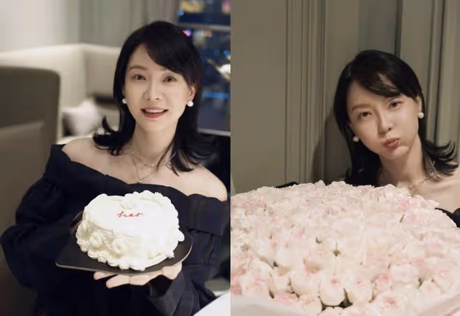 陳數生日獲老公夾菜被摟著許願,力破婚變傳聞,網傳第三者也在場