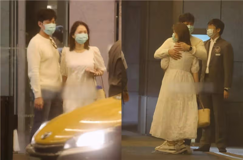 陳喬恩曼谷掃貨被偶遇，小腹凸起孕味濃，小9歲老公累到腰酸背痛