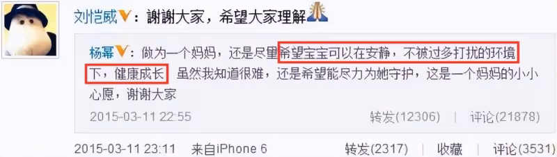 楊冪失婚後不看望女兒有苦衷,希望小糯米安靜成長,三年只見一次
