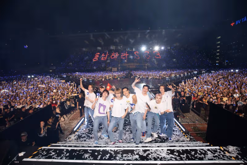 SUPER JUNIOR時隔12年在越南舉辦演唱會圓滿落幕 印證「韓流帝王」地位！