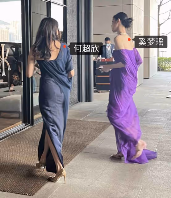 何超欣曬與嫂子奚夢瑤合影，二人珠光寶氣，與香港名媛林恬兒同框比美