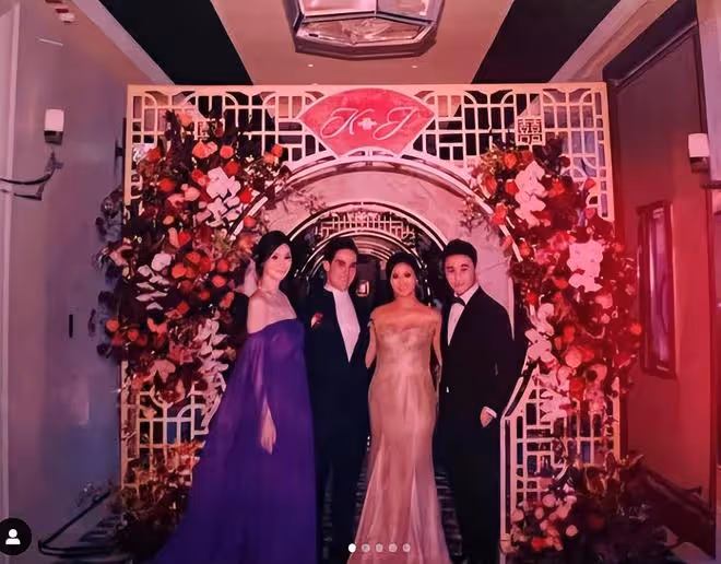 奚夢瑤帶何超欣林恬兒參加婚禮,小腹微凸被問是不是懷第三胎