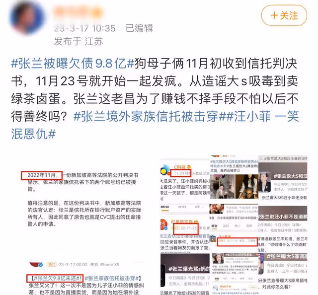 張蘭被曝國外欠債9.8億!紐約豪宅被執行,回國拚命帶貨疑為還債