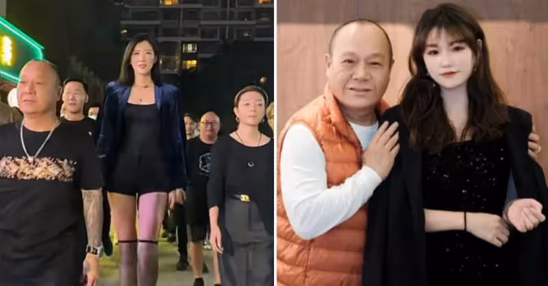 炒作？69歲知名港星牽手兩米模特出席飯局，風生水起與眾網紅進餐