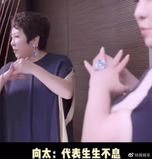 向太曬珠寶首飾,戒指耳環超乎想像,網友:假的都不敢買這麼大