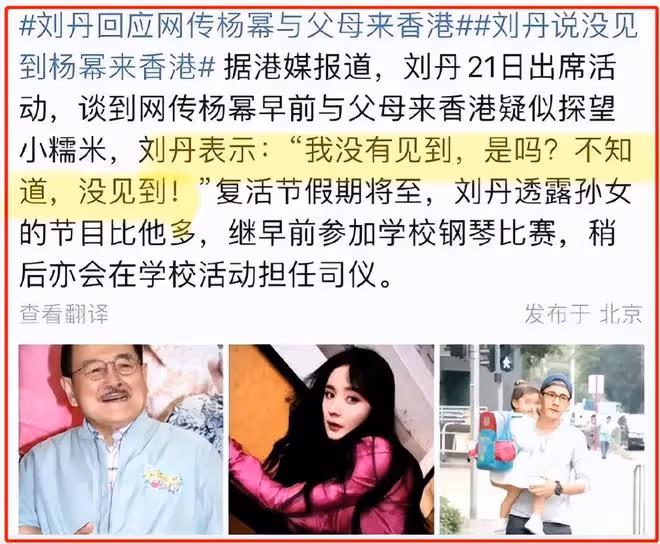 曝劉愷威女友已懷孕,楊冪抵港爭撫養權,劉丹暗諷楊冪不負責