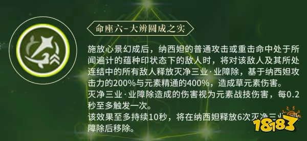原神草神幾命最好 草神納西妲命座性價比分析