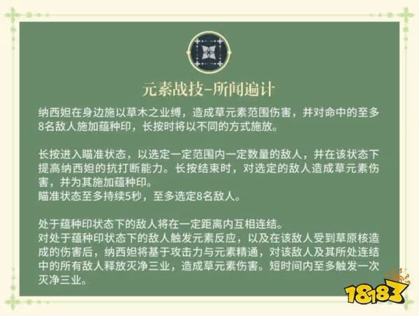 原神草神天賦加點順序是什麼 草神納西妲天賦技能詳解