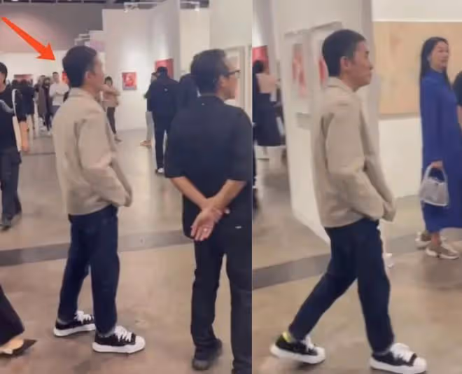 梁朝偉:回國夫婦合體現身,劉嘉玲穿JK裙扮嫩,58歲的背影像少女