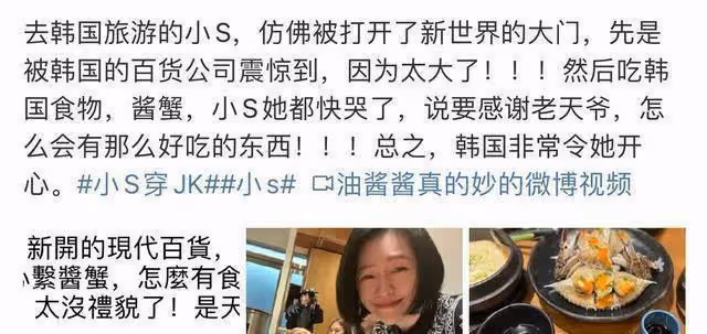 小S好浮誇！稱部隊鍋是珍饈，韓國百貨大到驚人，被嘲沒見過世面
