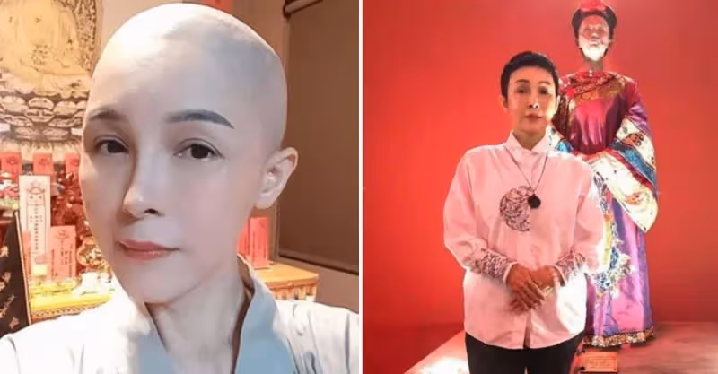 52歲老戲骨唐德惠削髮為尼後罕露面，脫下袈裟蓄起長髮，原因惹人心疼