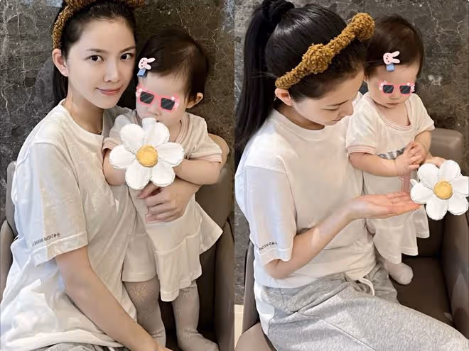 王燦曬全家福,被贊「最美明星老婆」,41杜淳抱1歲女兒姿勢嫻熟
